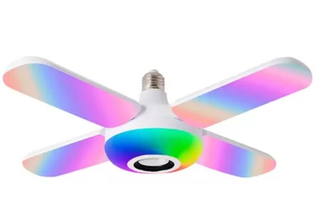 Miniatura 2 de Bombillo Led 4 Aspas Musical Bluetooth